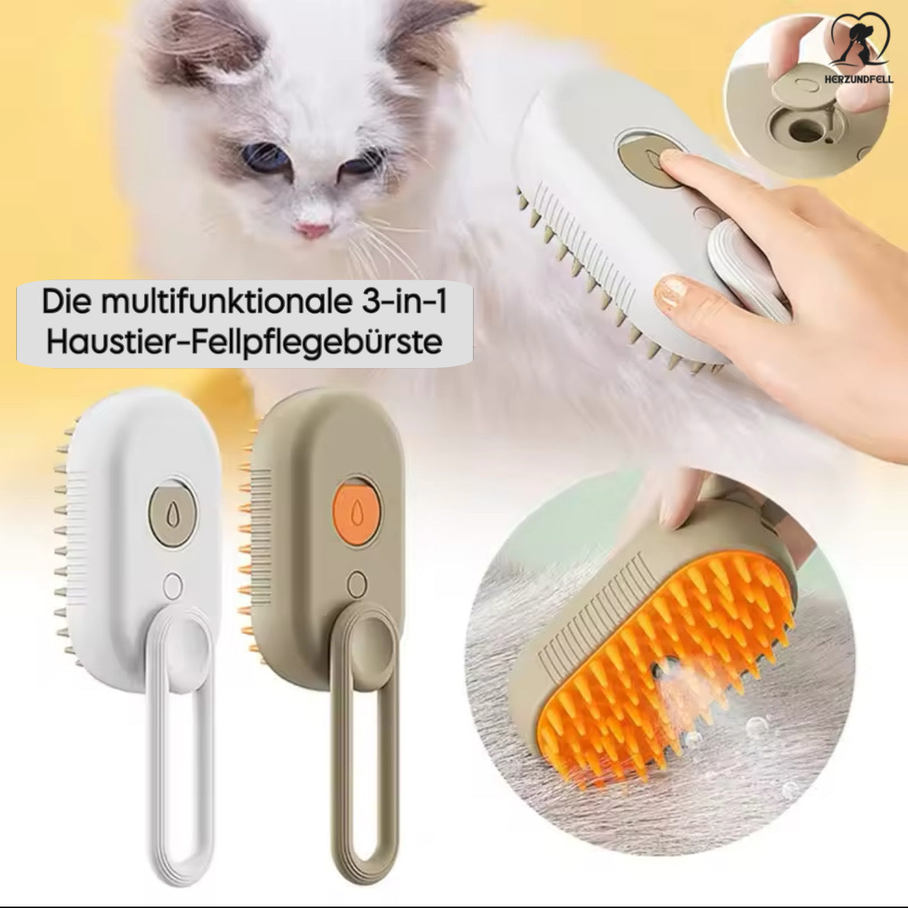 Herzundfell® PfotenTraum Bürste